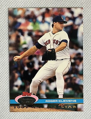 #ad 1991 Topps Stadium Club Roger Clemens #29 Baseball Card Boston Red Sox $1.99