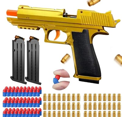 #ad Toy Gun Soft Foam Bullets Safety Soft Bullet Toy Guns Cool Toy Pistolwith... $14.99