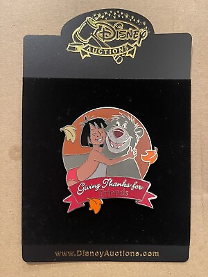 #ad Disney Auctions Jungle Book Pin Thanksgiving Giving Thanks For Friends LE 100 $79.99
