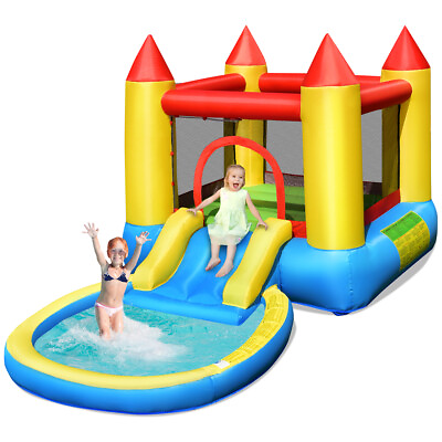 #ad Inflatable Bounce House Kids Slide Play Castle Bouncer w balls Pool amp; Bag $149.99