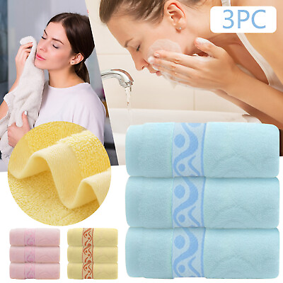 #ad 3PC Towel Absorbent Clean And Easy To Clean Cotton Absorbent Soft Suitable For $16.43