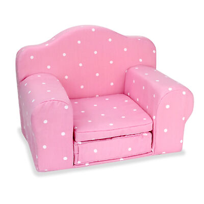 #ad Sophia#x27;s by Teamson Kids Polka Dot Pull Out Chair Bed for 18#x27;#x27; Dolls Pink $29.99