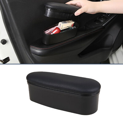 #ad Left Armrest Organizer Box Storage Car Door Arm Rest Cushion Pad Car Accessories $16.69
