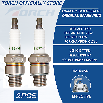 #ad #ad 2X Torch E9Y 13 Marine Boat Spark Plug Fit for Bujia 2852 for BUHW Denso 6001 $9.99