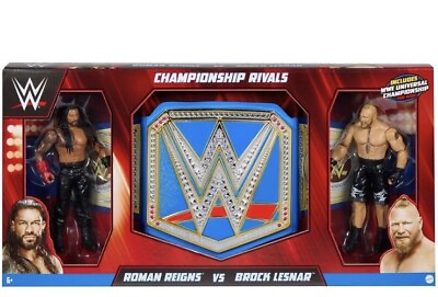 #ad WWE Rival Action Figures Wrestling Championship Belt Roman Reigns Brock Lesnar $22.75