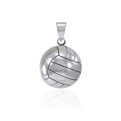 #ad VolleyBall 3D .925 Sterling Silver Pendant by Peter Stone Fine Sports Jewelry $59.97