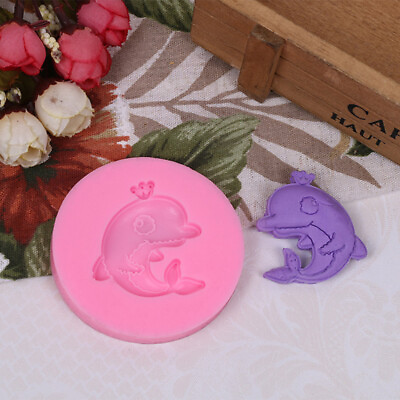 #ad Baking Cake Mould Dolphin Shape Portable Cake Baking Mould Oranment $7.74