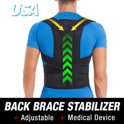 #ad Adjustable Posture Corrector f Spine Support ShoulderClavicle Back Pain Relief $19.63