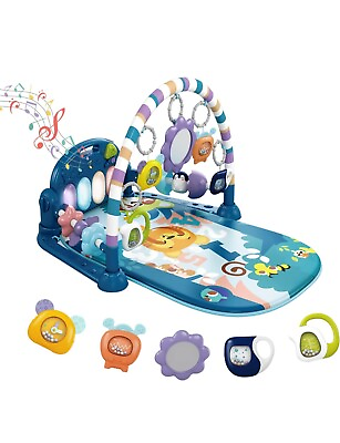 #ad Baby Play Mat Gym Funny Blue $16.99