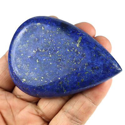 #ad Top Healing Jewel 550 Ct Natural Gold Flakes Blue Lapis Lazuli Pear Cab Gemstone $16.79