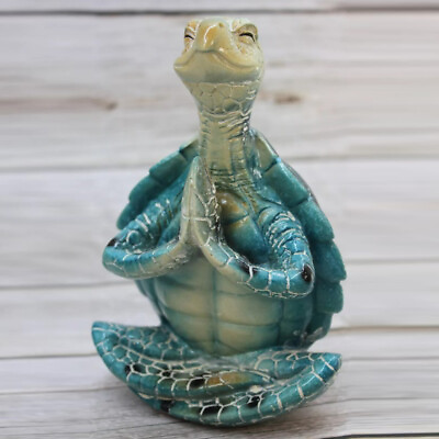 #ad Meditation Turtle Master Fine Resin Small Size Decoration For Living Room $23.45