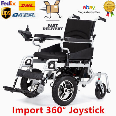 #ad New Foldable Lightweight Electric Wheelchair Mobility Aid Motorized Wheelchair $769.29