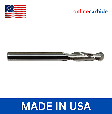#ad 1 2quot; 2 FLUTE BALL NOSE CARBIDE END MILL $29.95