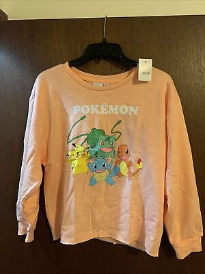 #ad Kids Pokemon XXL Dreamy Fleece Pullover Sweatshirt New With Tags $12.34