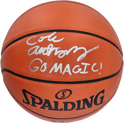 #ad #ad Cole Anthony Magic Signed Spalding Indoor Outdoor Basketball with Go Magic Insc $199.99