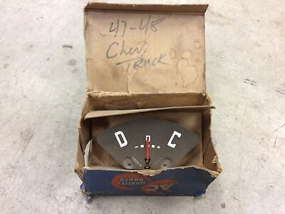 #ad 1947 1948 Chevrolet Truck Amp Guage NOS. W12 $85.00