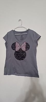 #ad Disney T Shirt With Mouse Ears Size Jr 19 $1.99