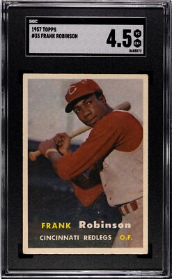 #ad 1957 Topps Baseball #35 FRANK ROBINSON RC Rookie Card SGC 4.5 VG EX REDS HOF $349.99