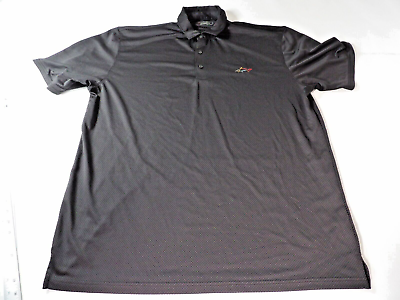 #ad Greg Norman Golf Shirt Black XXXL 3XL Polo Casual Tee Collared Textured Big Tall $18.95