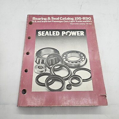 #ad 1990 Sealed Power bearing and Seal Parts Catalog $14.44
