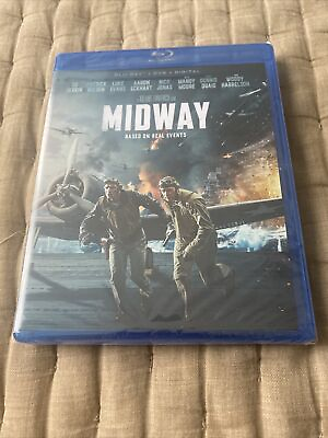 #ad New Midway Blu ray DVD Digital Ed Skrein W Slipcover 2019 Movie Sealed $8.50