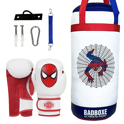 #ad Spider Man kids Boxing punching bag set unfilled $39.99