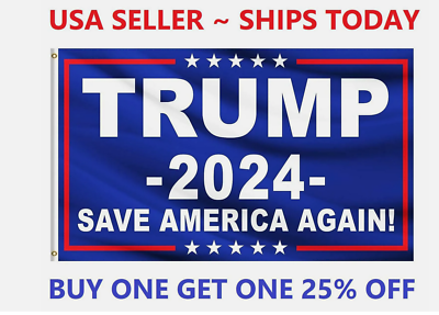#ad Trump 2024 Save America Again Donald MAGA KAG Republican Conservative Flag USA $4.75