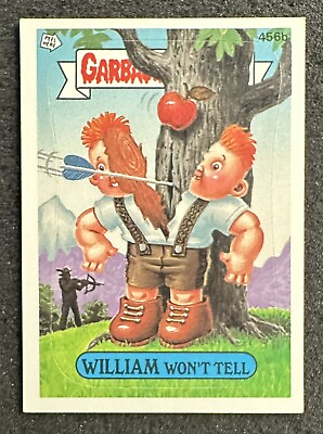 #ad 1987 Topps Garbage Pail Kids #456b William Won#x27;t Tell $1.50