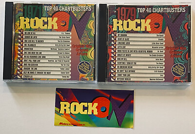 #ad Rock On 1971 and 1979 CD Lot Knack Blondie Chic Babys Grass Roots Various $20.00