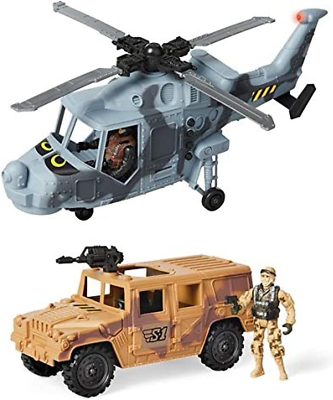 #ad Dual Military Helicopter Set with Light amp; Sound Kids Action Toy $24.38