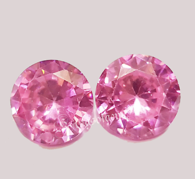 #ad #ad 22 Ct 2 PC Certified Natural Pink Zircon Round Best Making Sale Going on $15.76