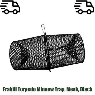 #ad Frabill Torpedo Minnow Trap Mesh Black $17.30