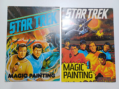 #ad 2x Lot of Star Trek Magic Painting Talbotworth Ltd. Books England Import $0 Ship $45.00