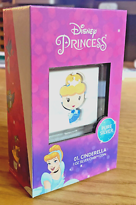 #ad Silbermünze Cinderella™ Disney™ Prinzessinnen Chibi Coins 1. Niue 1 Oz PP EUR 116.40