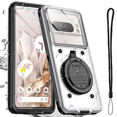 #ad For Google Pixel 8 7 6 Pro 7a Phone Case Self Check Waterproof Underwater Cover $23.99