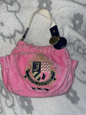 #ad juicy couture Pink Vintage Bag With Scotty Dog Crest $180.00