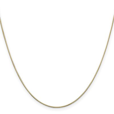 #ad 14k Yellow Gold 0.6mm Octagonal Snake Chain Necklace $250.99