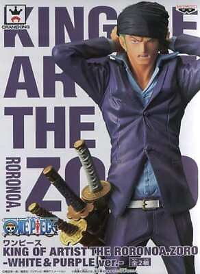 #ad Roronoa Zoro Purple One Piece KING OF ARTIST THE RORONOA ZORO WHITEamp;... Figure $137.60