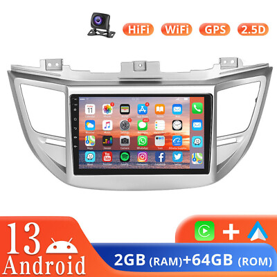 #ad Android 13 For Hyundai Tucson 2015 2019 Car Stereo Radio GPS Navi Carplay 264G $127.18