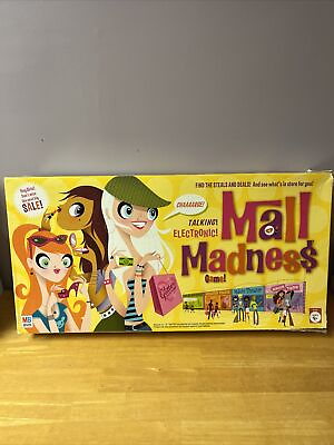 #ad Mall Madness Talking Electronic Board Game Milton Bradley 2004 Working READ $17.00