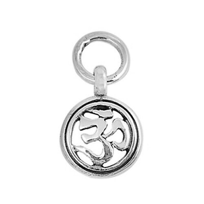 #ad Om Pendant Genuine Sterling Silver 925 Best Jewelry Gift Product Height 12 mm $7.88