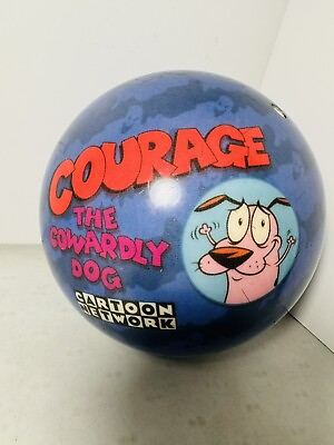 #ad 2002 Courage The Cowardly Dog VIZ A BALL Bowling Ball Cartoon Network $74.99