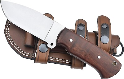 #ad Hunting Knife 9#x27;#x27; Full Tang Fixed Blade Rosewood Handle Knife w Sheath $21.40