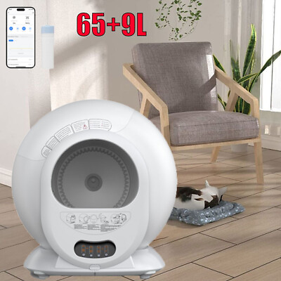 #ad Large Automatic Smart Cat Litter Box Self Cleaning Odor Removal WiFi APP Control $278.99