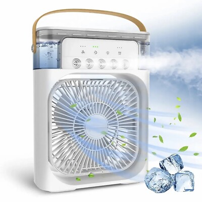 #ad Portable Air Conditioner Humidifier Cooling Household Fan Air Cooler USB $34.99