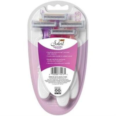 #ad BIC Soleil Smooth Scented 3 Blade Women#x27;s Disposable Razors 4 pack $9.99