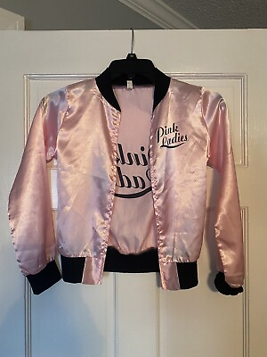 #ad Girl’s Pink Ladies Grease Movie Halloween Costume Jacket *Zipper Broke* $10.99