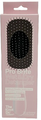 #ad Conair The Knot Dr. Hair Detangler Pro Brite Blush Pink Brush Hairbrush NEW $9.89