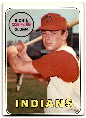 #ad 1969 Topps Baseball Richie Scheinblum Cleveland Indians #479 $0.99