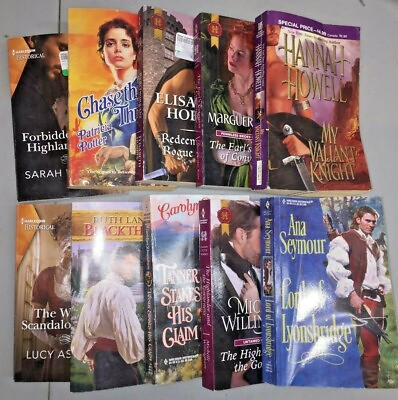 #ad Lot Of 10 Historical Romance Paperback Books FICTION Mix Random Pick variety $13.95